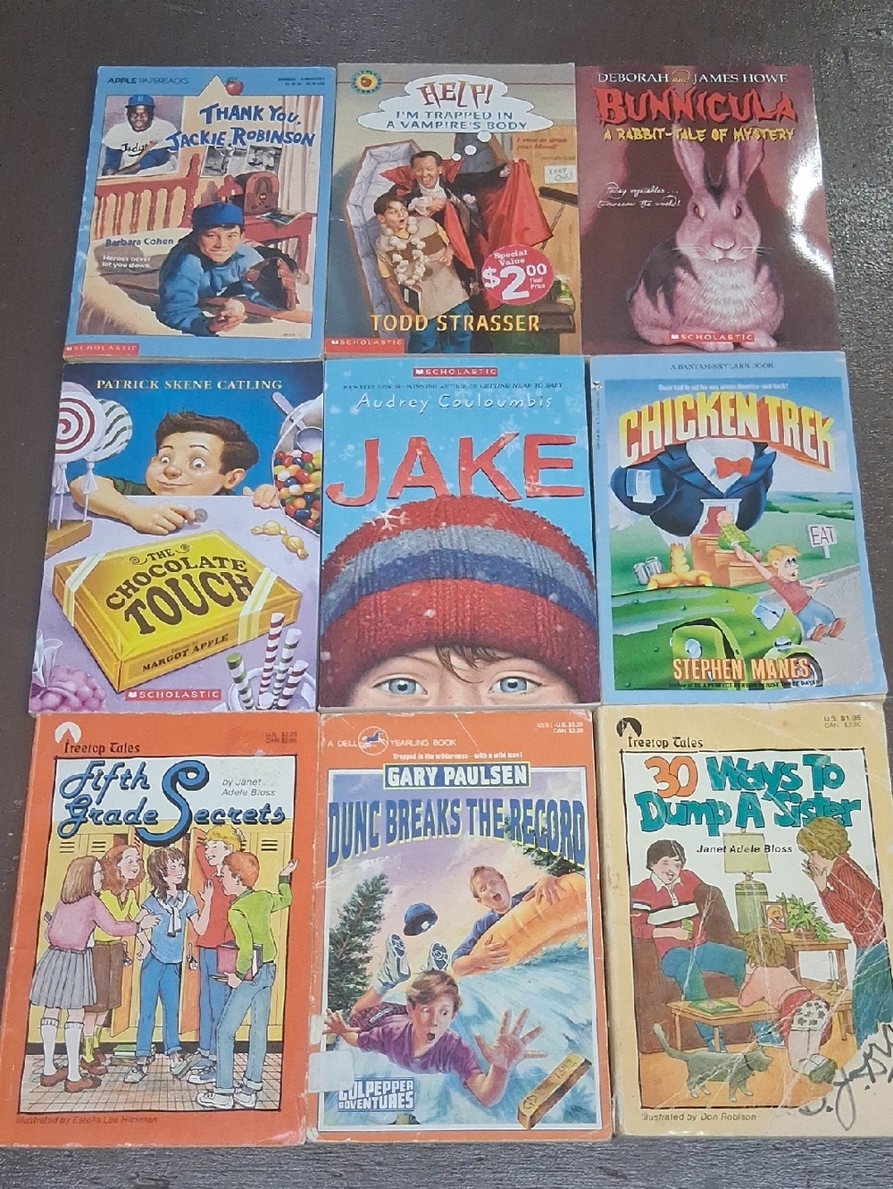 9 classic children's chapter books, including several‎ titles from Scholastic